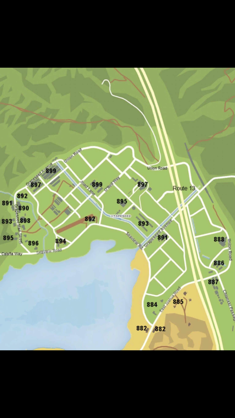 Fivem postal codes interactive map